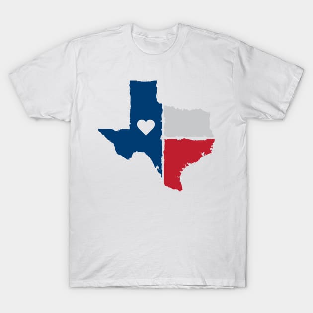 Show your Lone Star love with this Texas state t-shirt T-Shirt by buffalodrygoods